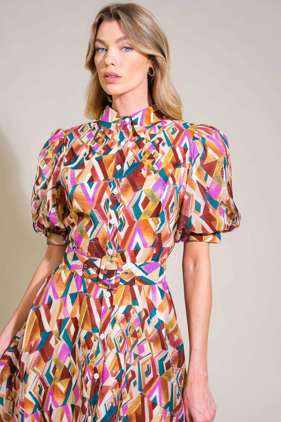 GARDEN HARMONY WOVEN MIDI DRESS Flying Tomato